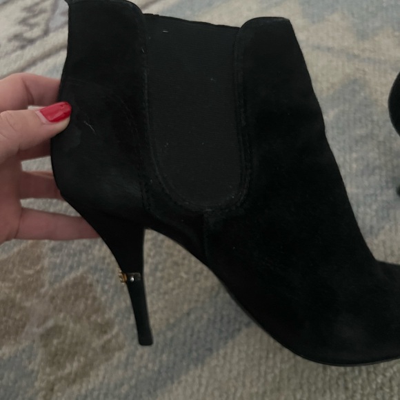 Tory Burch black suede booties - Picture 7 of 10